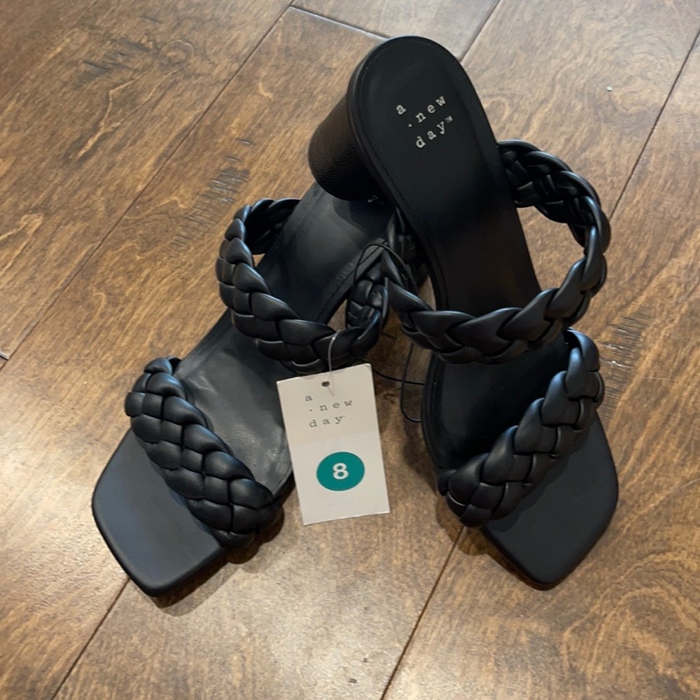 NWT- A New Day- Blocked heel w braided straps #2